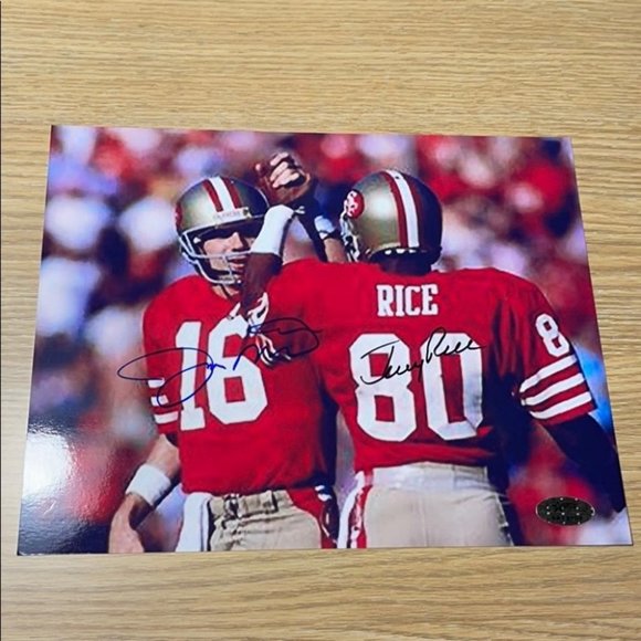 Jerry rice joe montana autograph - Picture 1 of 2